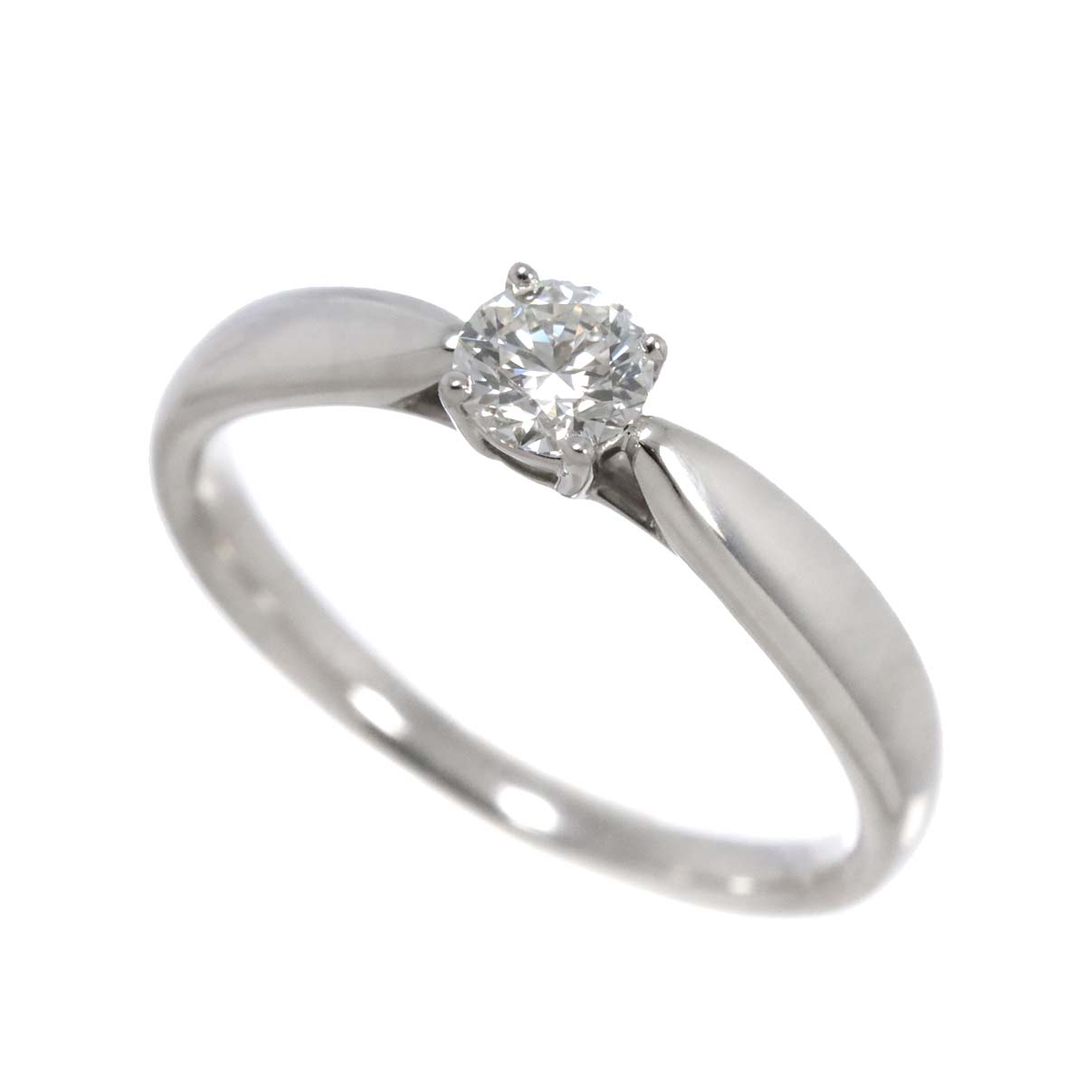 Diamond 0.23ct I/VS1/3EX Ring Pt Platinum Size4(US)