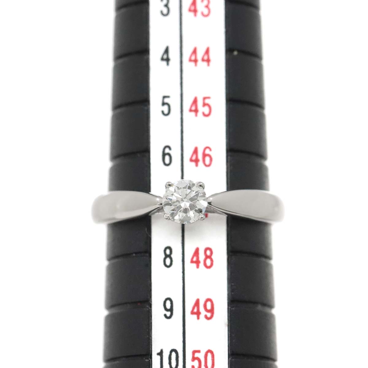 Diamond 0.23ct I/VS1/3EX Ring Pt Platinum Size4(US)