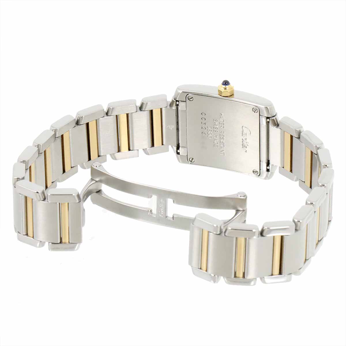 Tank Francaise SM W51007Q4 750 YG Quartz Cream Dial Ladies