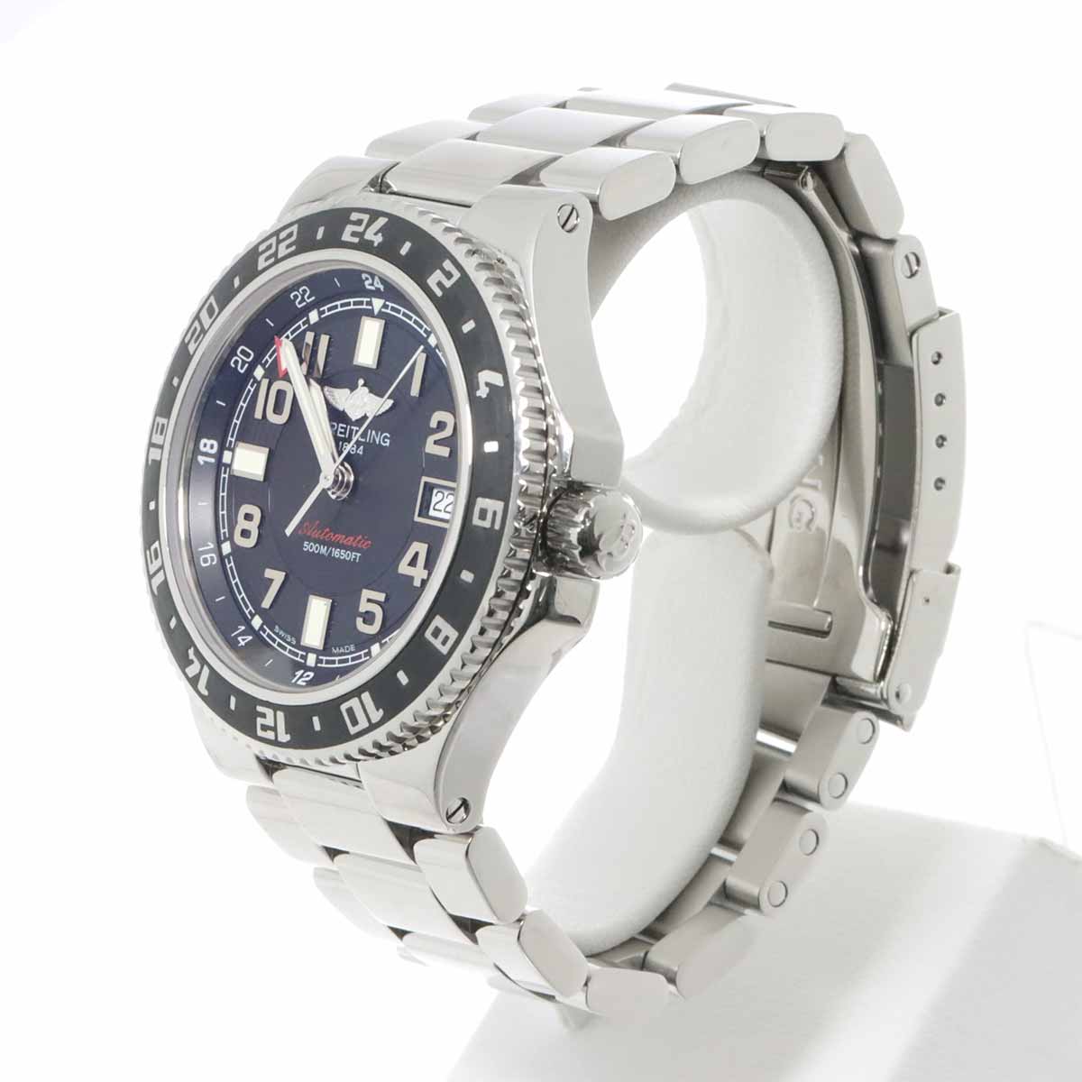 Super Ocen GMT A32380 Black Dial Automatic Mens Watch