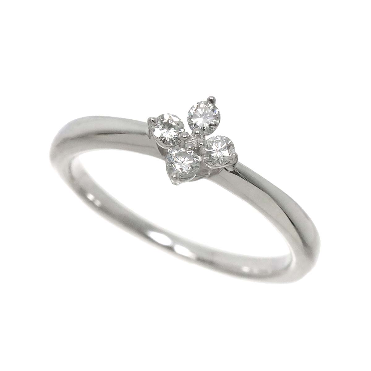 TASAKI Diamond 0.16ct Ring 18K White Gold 750 Size6(US)