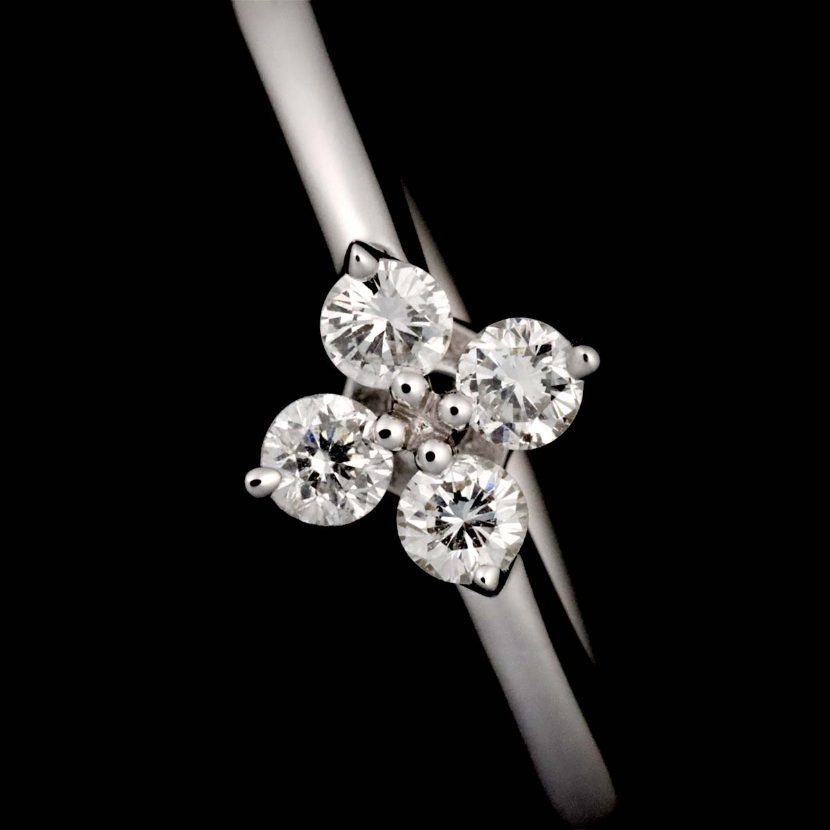 TASAKI Diamond 0.16ct Ring 18K White Gold 750 Size6(US)