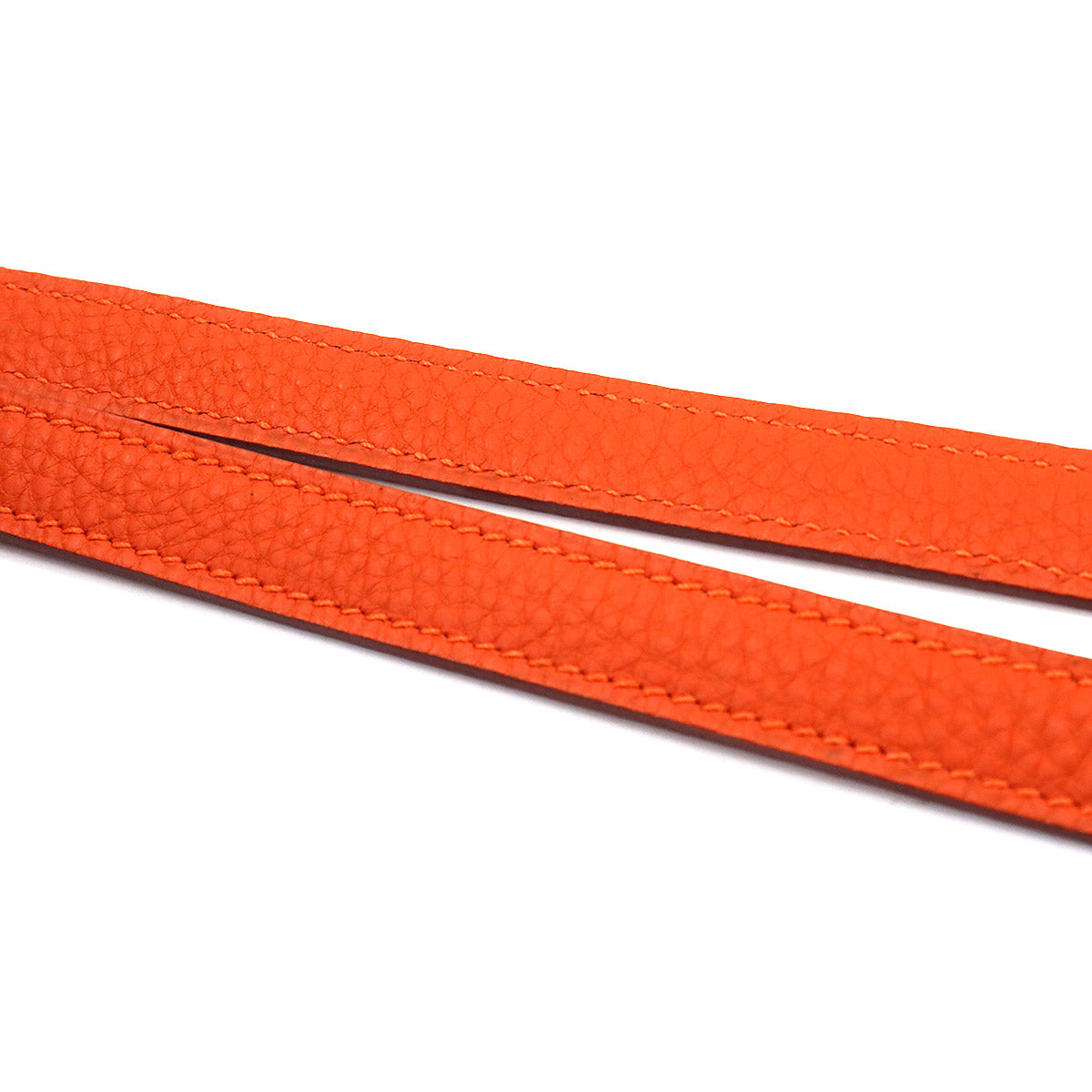 Shoulder Strap Taurillon clemence Leather Orange