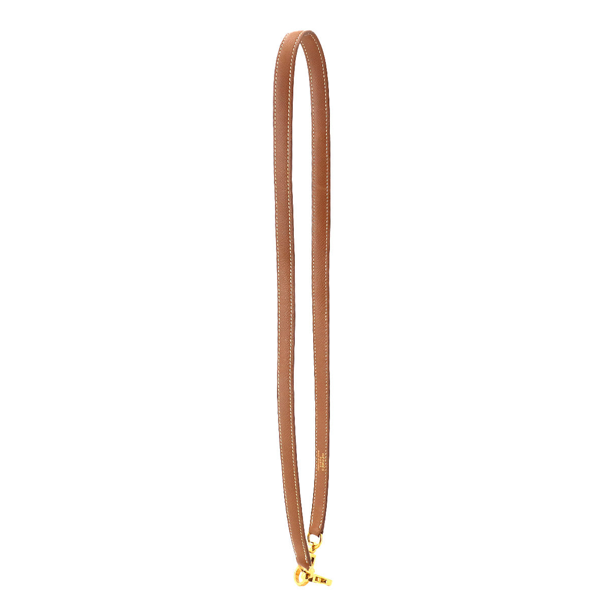 Shoulder Strap Couchevel Epsom Gold Brown Accessory