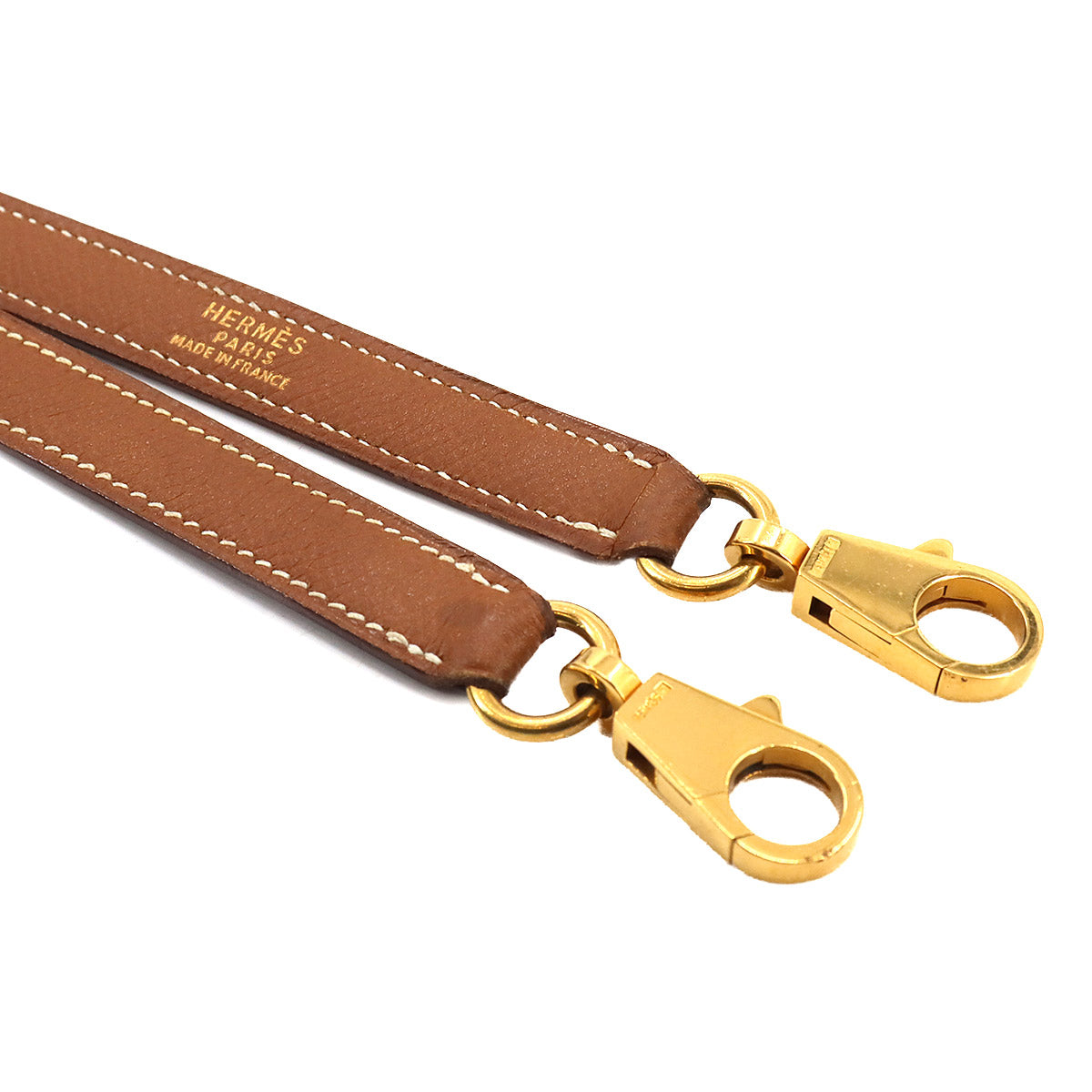 Shoulder Strap Couchevel Epsom Gold Brown Accessory