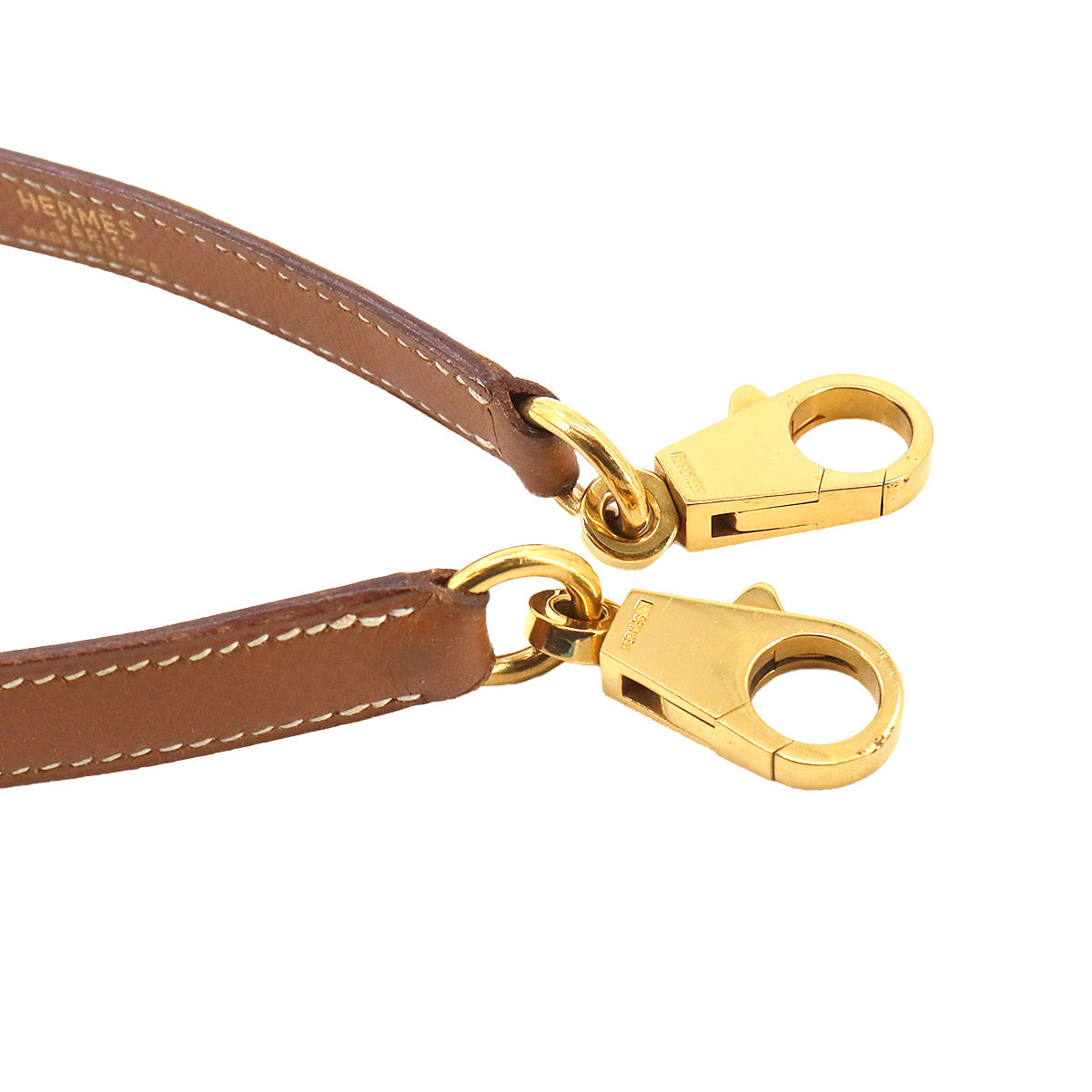 Shoulder Strap Couchevel Epsom Gold Brown Accessory