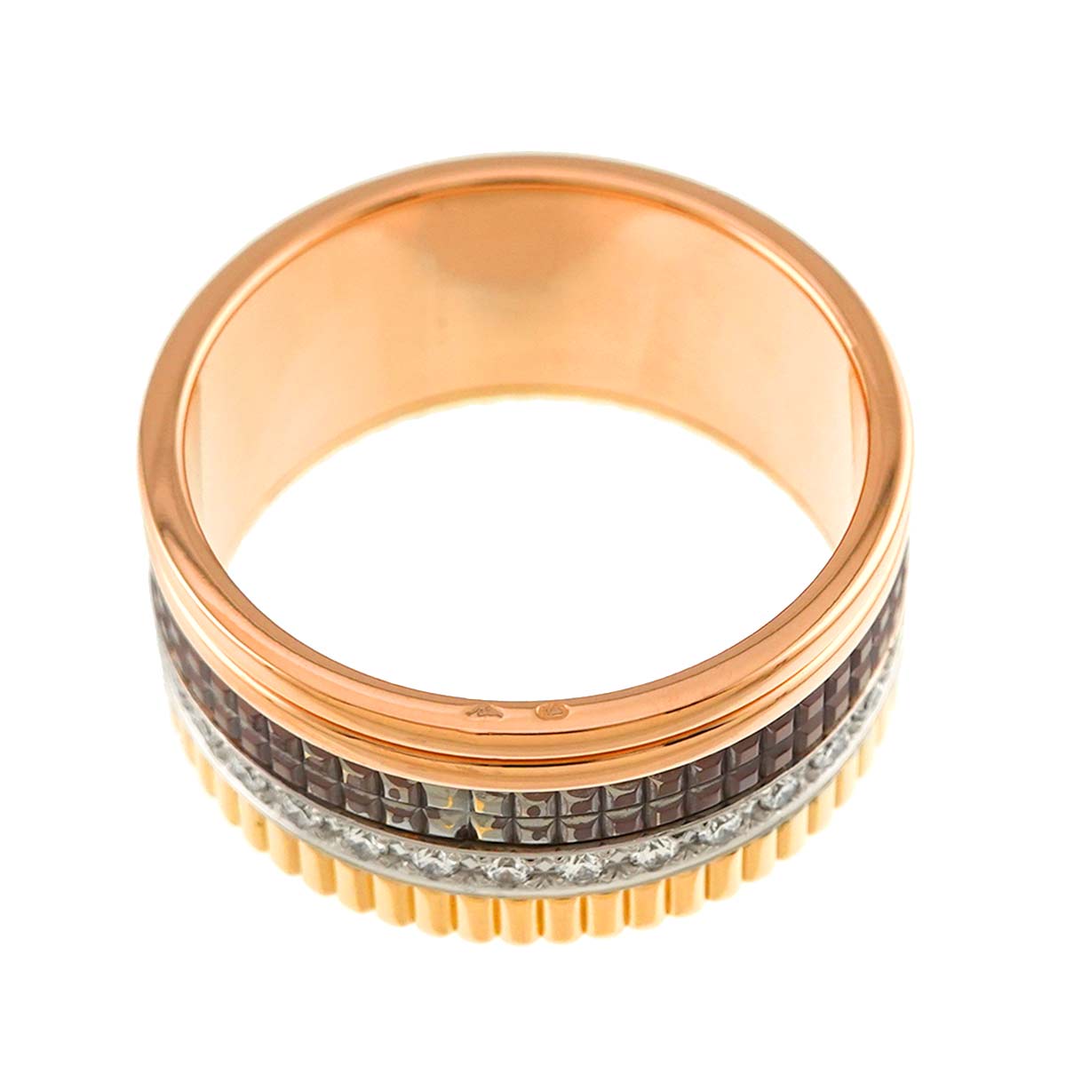 Quatre Classic Diamond Ring Large 18K YG WG PG Size69 12 US