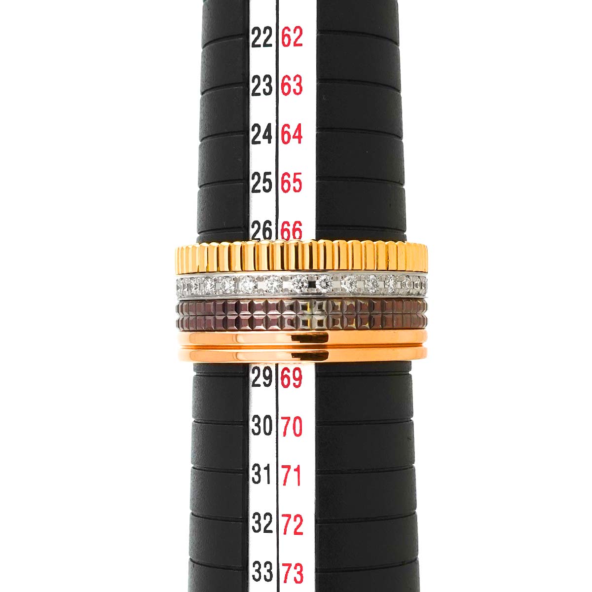 Quatre Classic Diamond Ring Large 18K YG WG PG Size69 12 US