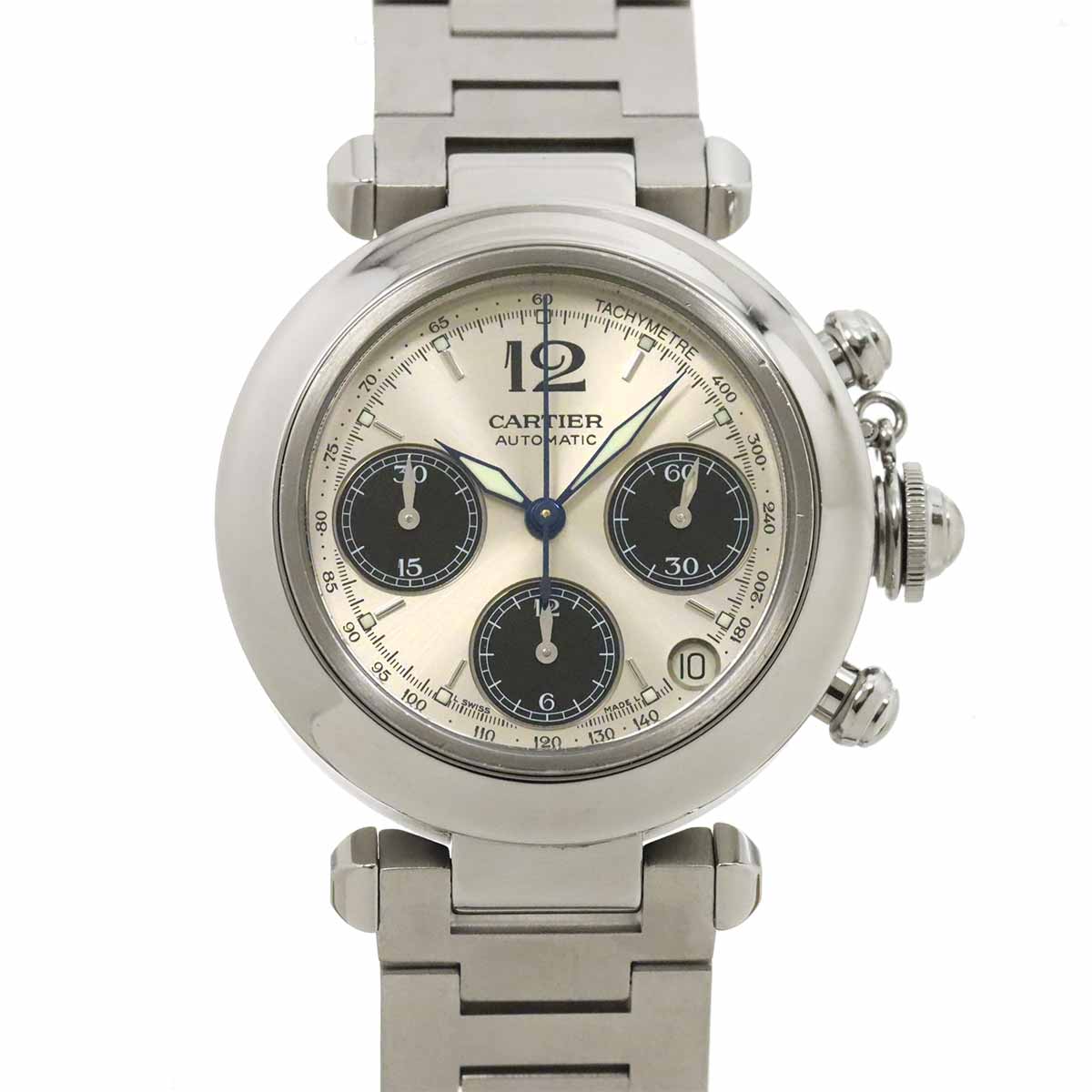 Pasha C Chronograph W31048M7 Automatic Silver Dial Boys Watch