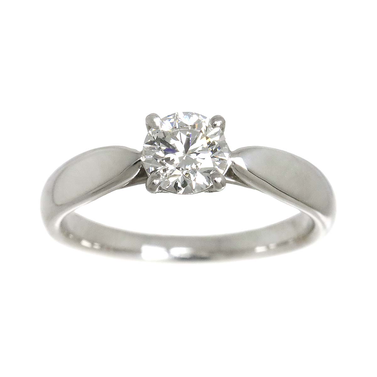 Diamond 0.44ct I/VS1/3EX Ring Platinum Size3.25-3.75(US)