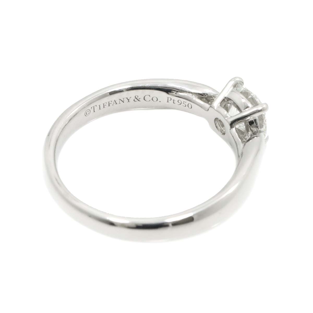 Diamond 0.44ct I/VS1/3EX Ring Platinum Size3.25-3.75(US)