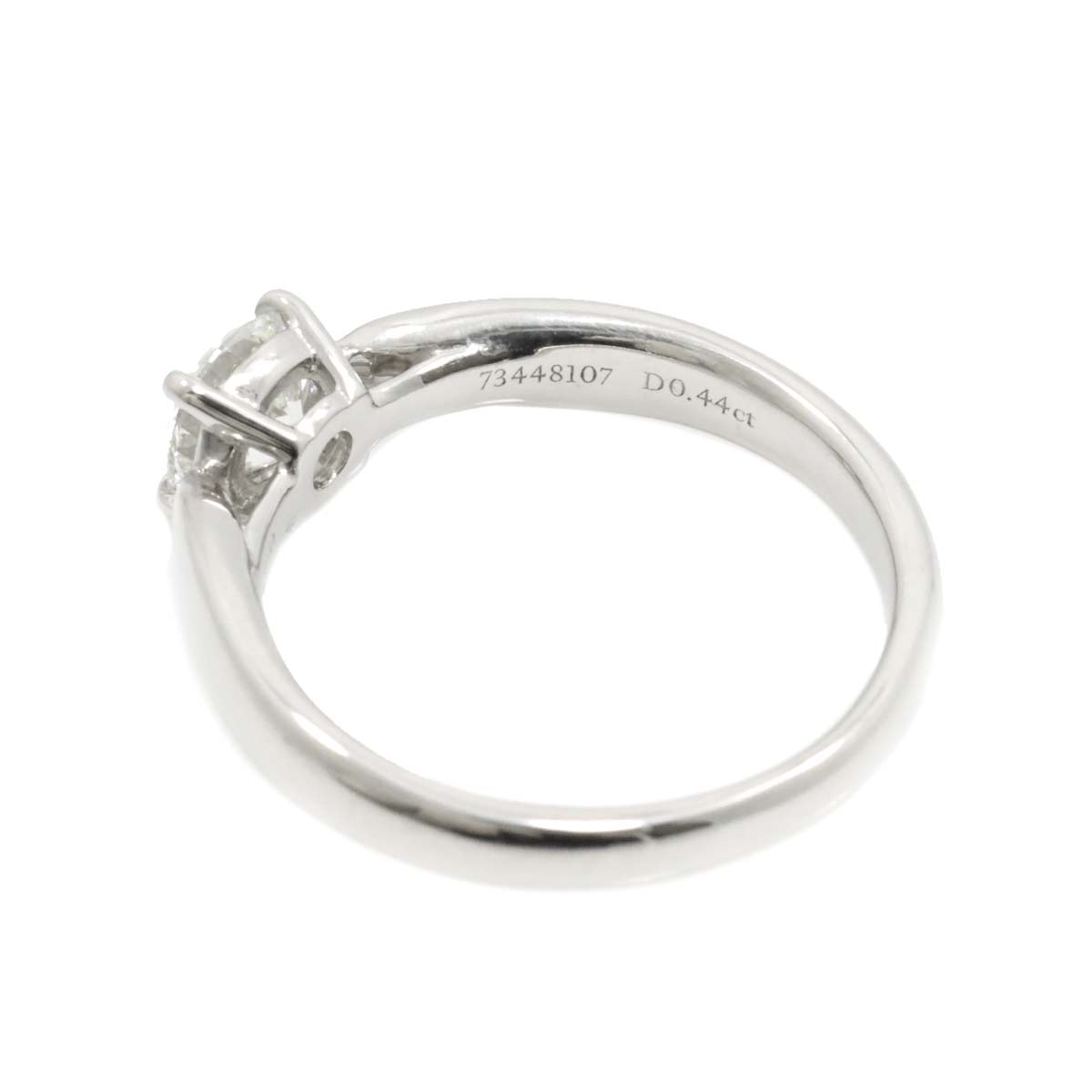 Diamond 0.44ct I/VS1/3EX Ring Platinum Size3.25-3.75(US)