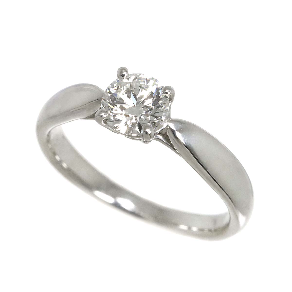 Diamond 0.44ct I/VS1/3EX Ring Platinum Size3.25-3.75(US)