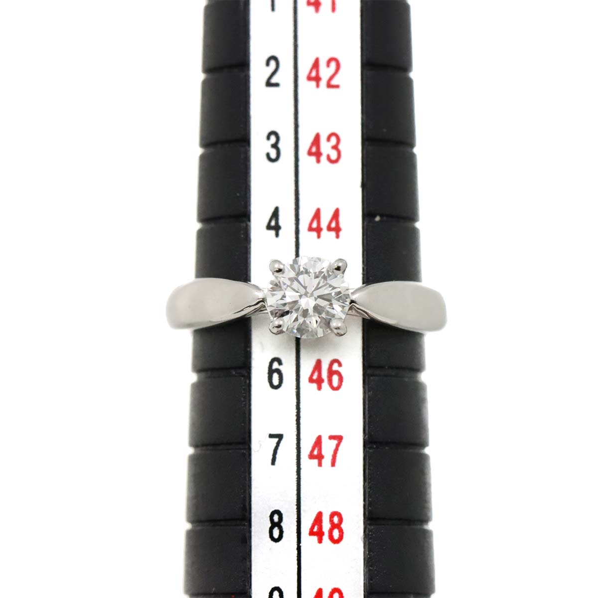 Diamond 0.44ct I/VS1/3EX Ring Platinum Size3.25-3.75(US)