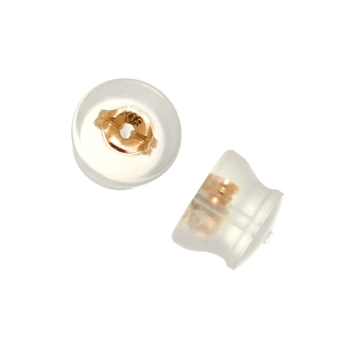 Diamond 0.10ct/0.10ct Earrings Pierced 18K PG Pink Gold 750