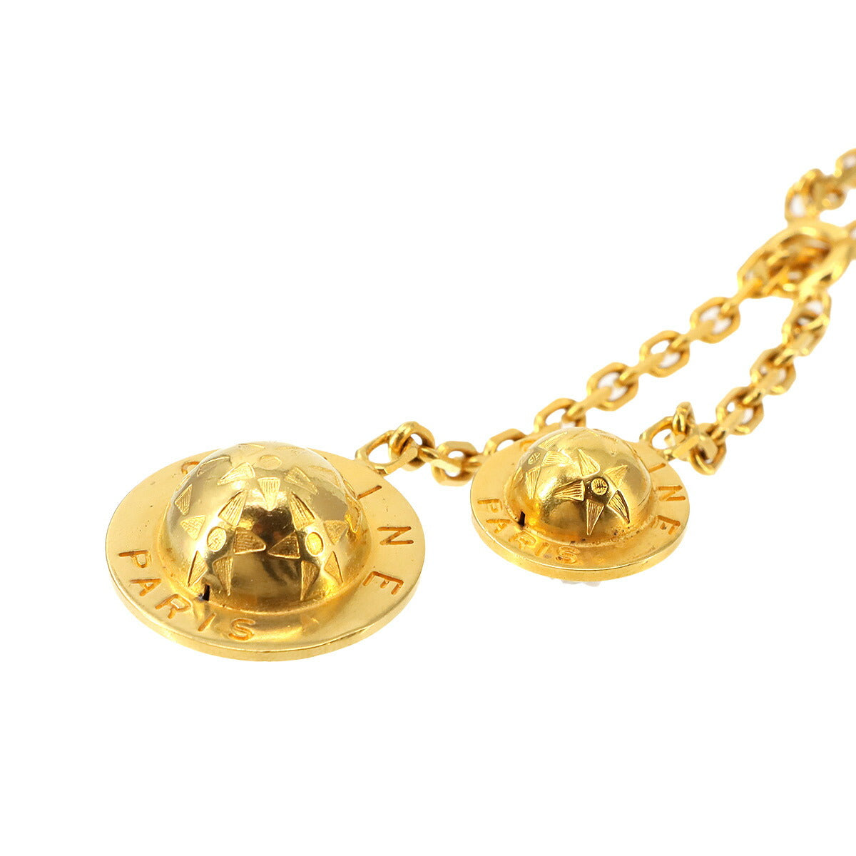 Star Ball Planet Necklace Gold Vintage Accessory