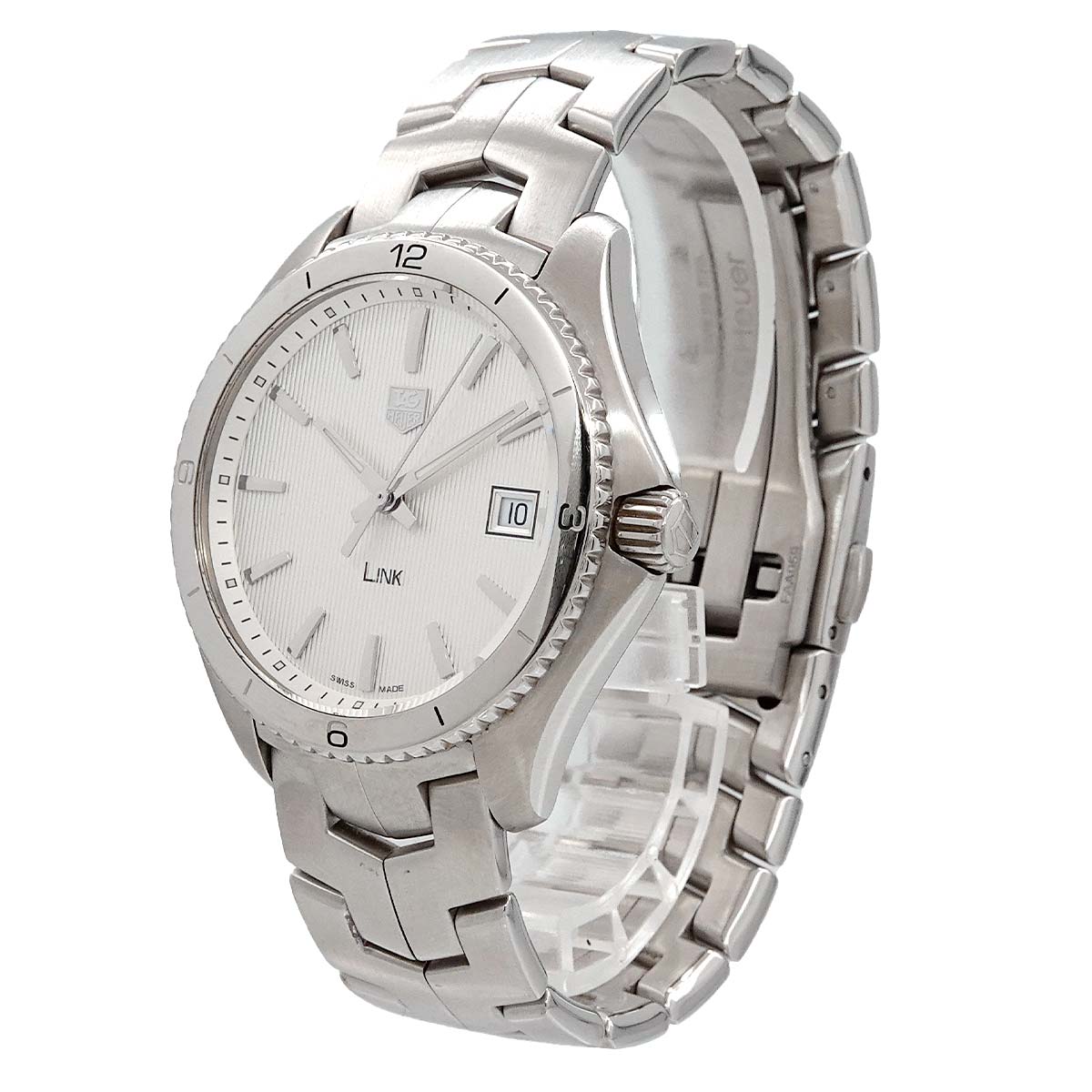 Link Date Quartz Silver Dial Mens WAT1111 Mens watch