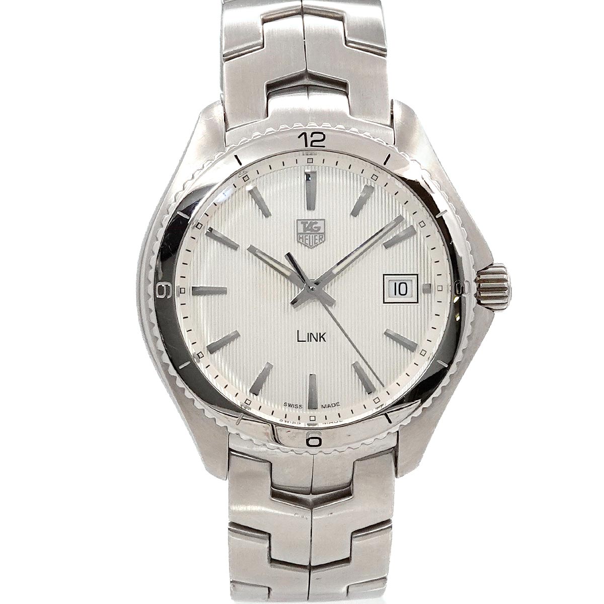 Link Date Quartz Silver Dial Mens WAT1111 Mens watch