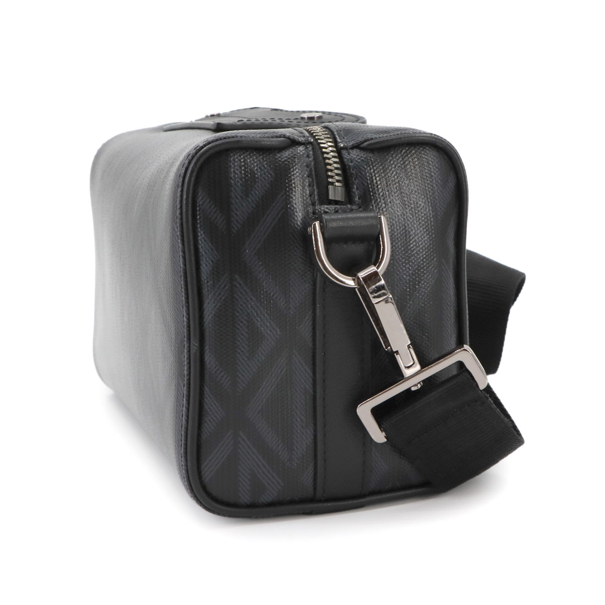 CD Diamond Shoulder Bag PVC Leather Black 1ADPO249CDP 90265176