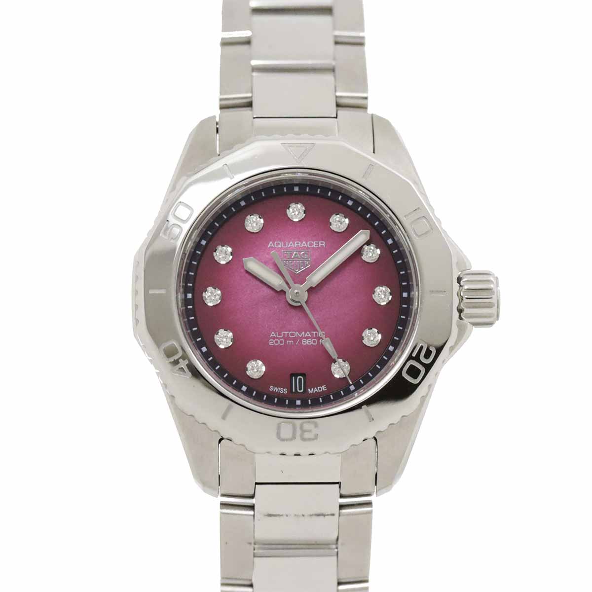 Aquaracer WBP2414 11P Diamond Automatic Date Rubyled