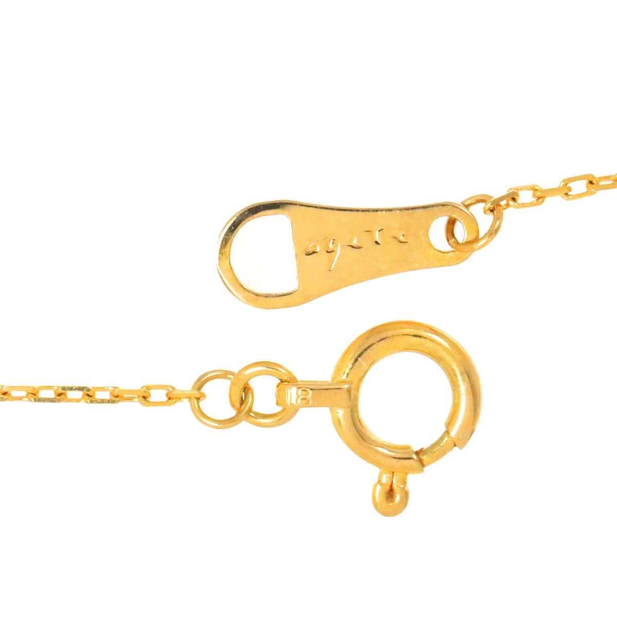 Diamond 0.04ct Necklace 18K YG Yellow Gold 750