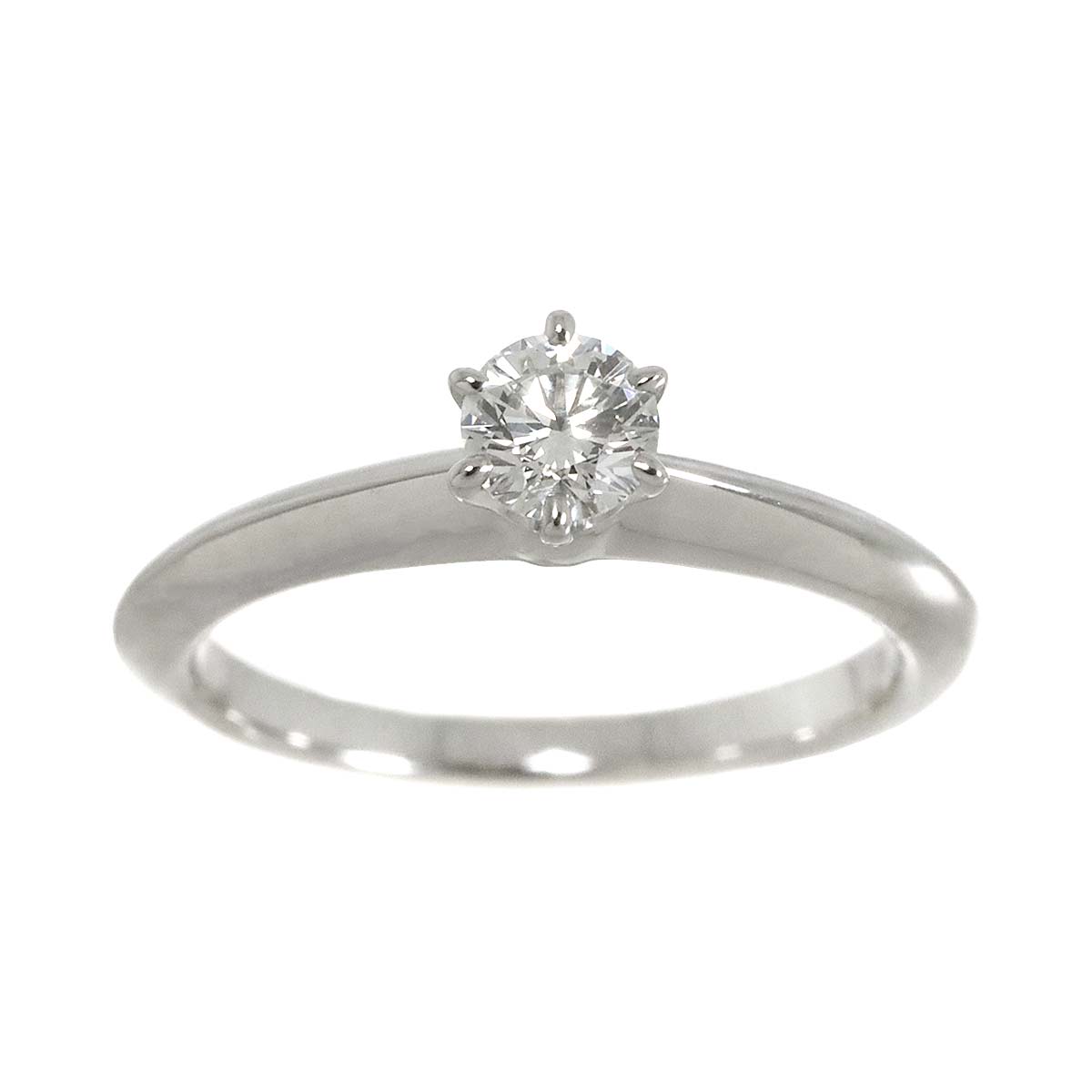 Diamond 0.24ct I/VS2/3EX Ring Platinum Size3.25-3.75(US)