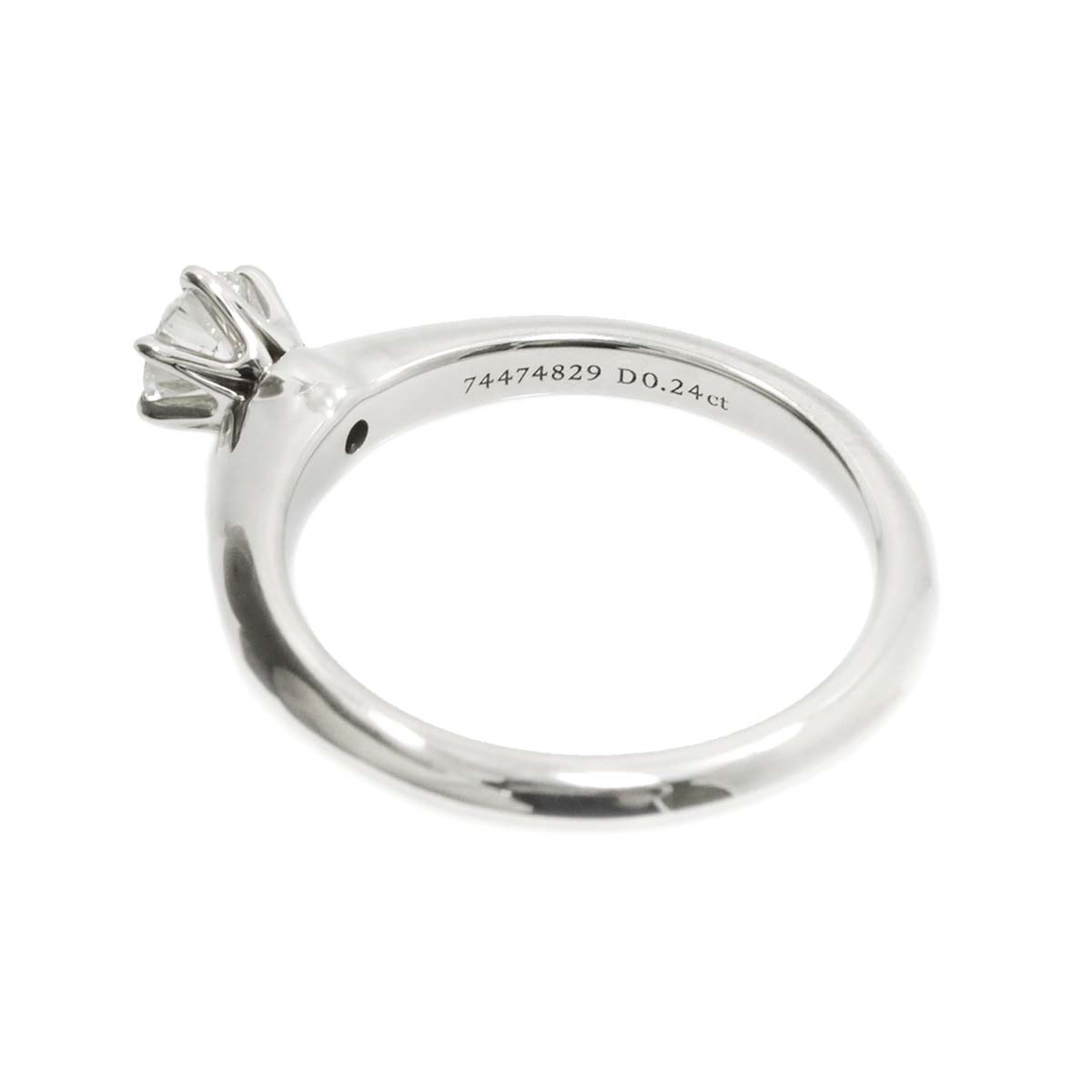 Diamond 0.24ct I/VS2/3EX Ring Platinum Size3.25-3.75(US)