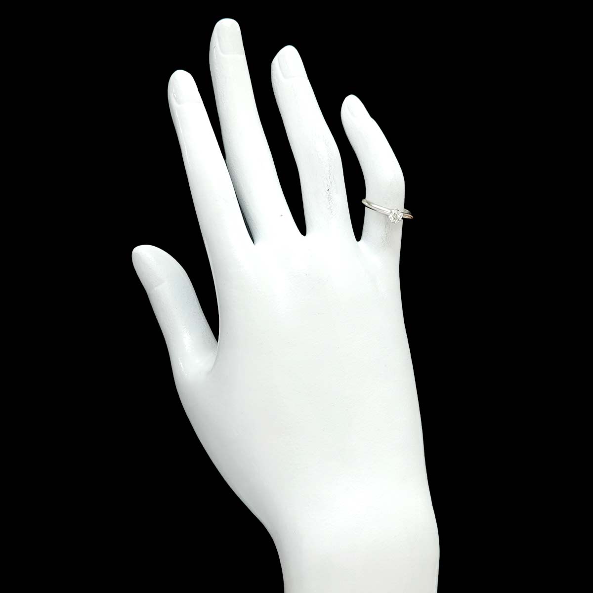 Diamond 0.24ct I/VS2/3EX Ring Platinum Size3.25-3.75(US)