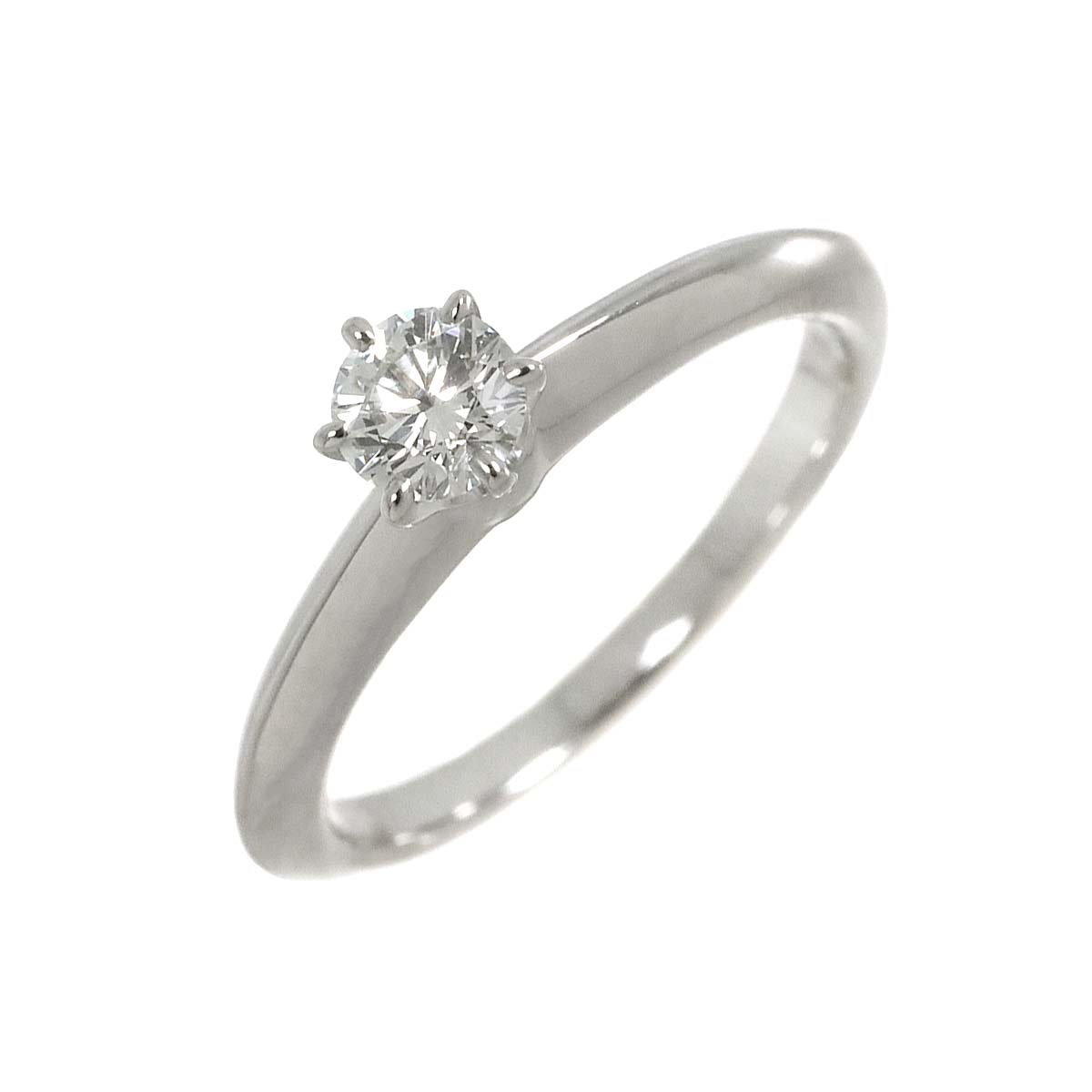 Diamond 0.24ct I/VS2/3EX Ring Platinum Size3.25-3.75(US)