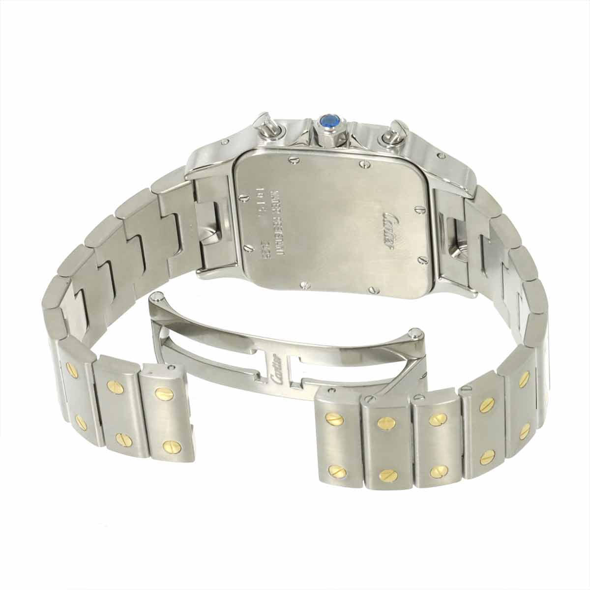 Santos Galbee LM W20042C4 YG Cream Dial Mens Watch