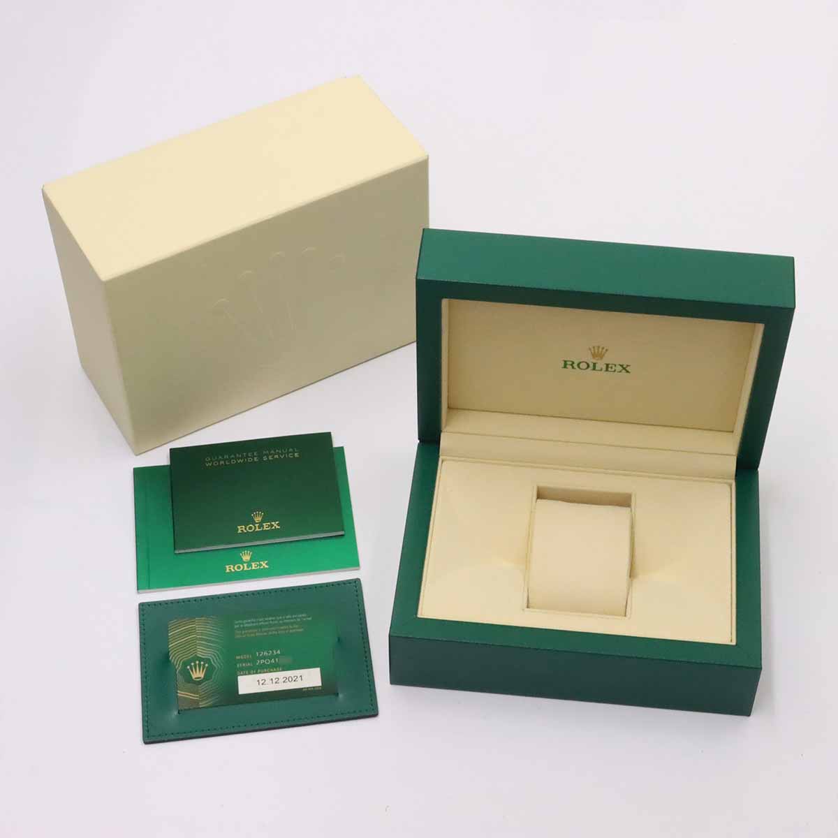 Datejust 126234 Serial Random 750 WG Automatic Blue Dial Mens