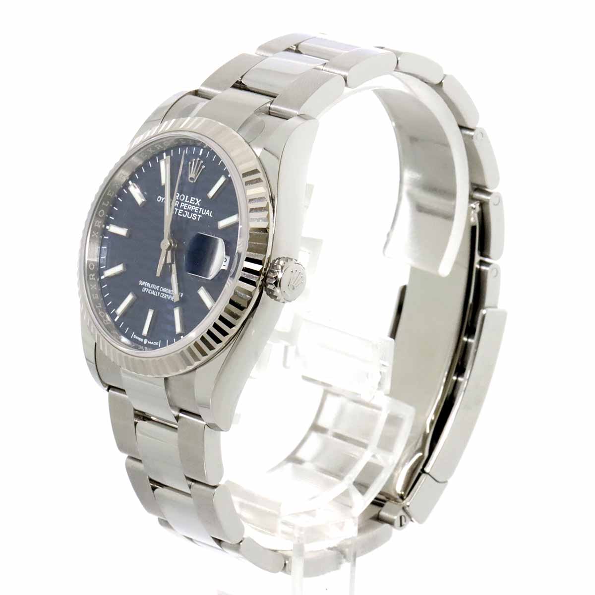 Datejust 126234 Serial Random 750 WG Automatic Blue Dial Mens
