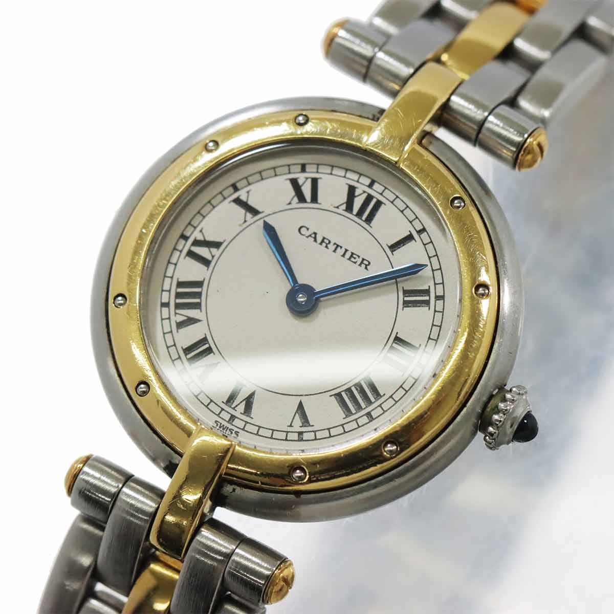 Panthere Vendome One Row SM K18YG Quartz Cream Dial Ladies