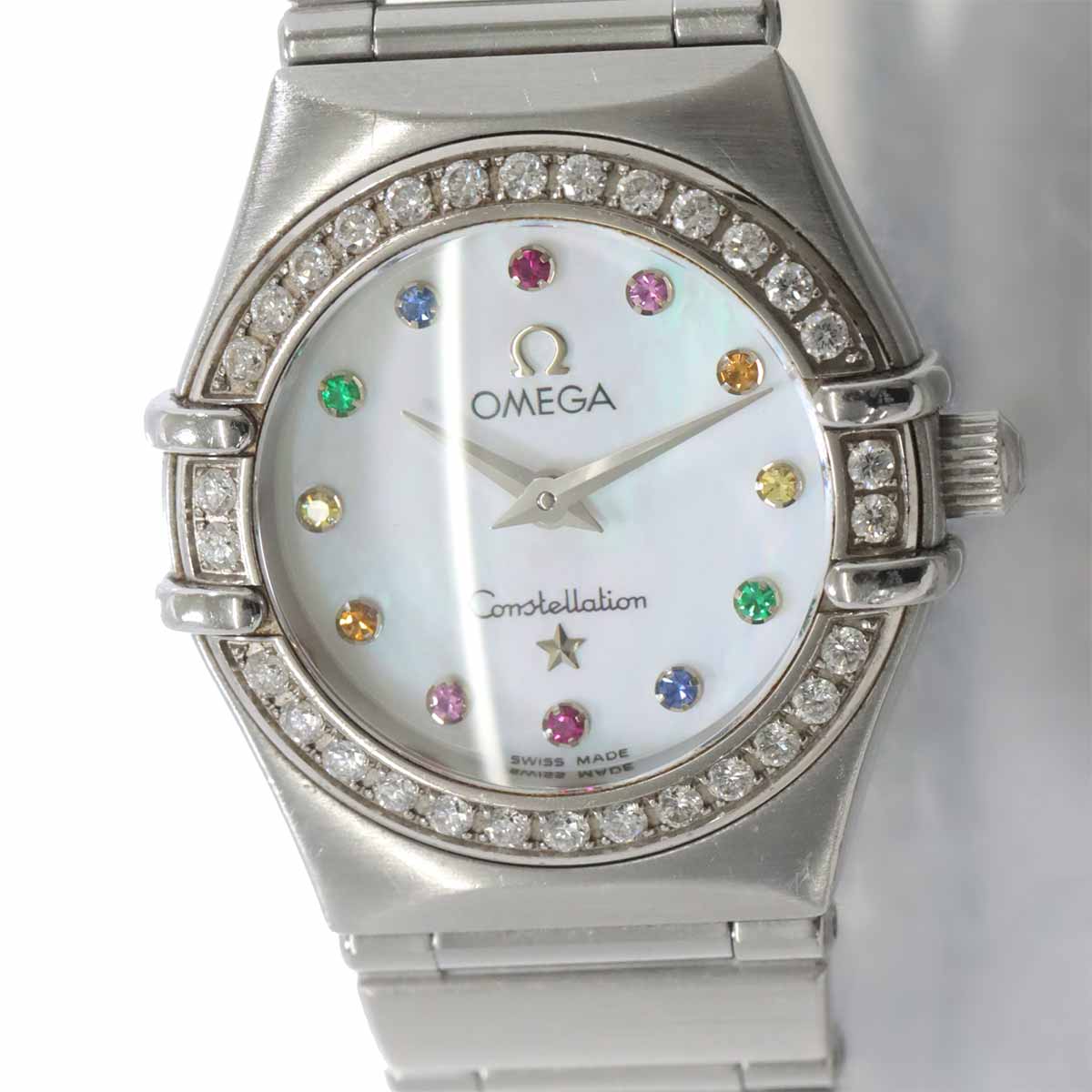 Constellation Mini Iris 1460 79 Diamond White Shell Dial Watch