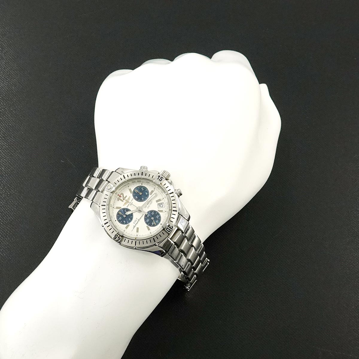 Chrono Colt A53050 Quartz Silver Blue Dial Mens Watch