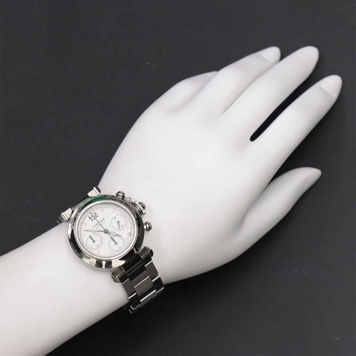 Pasha C Chronograph W31039M7 Automatic White Dial Boys Watch