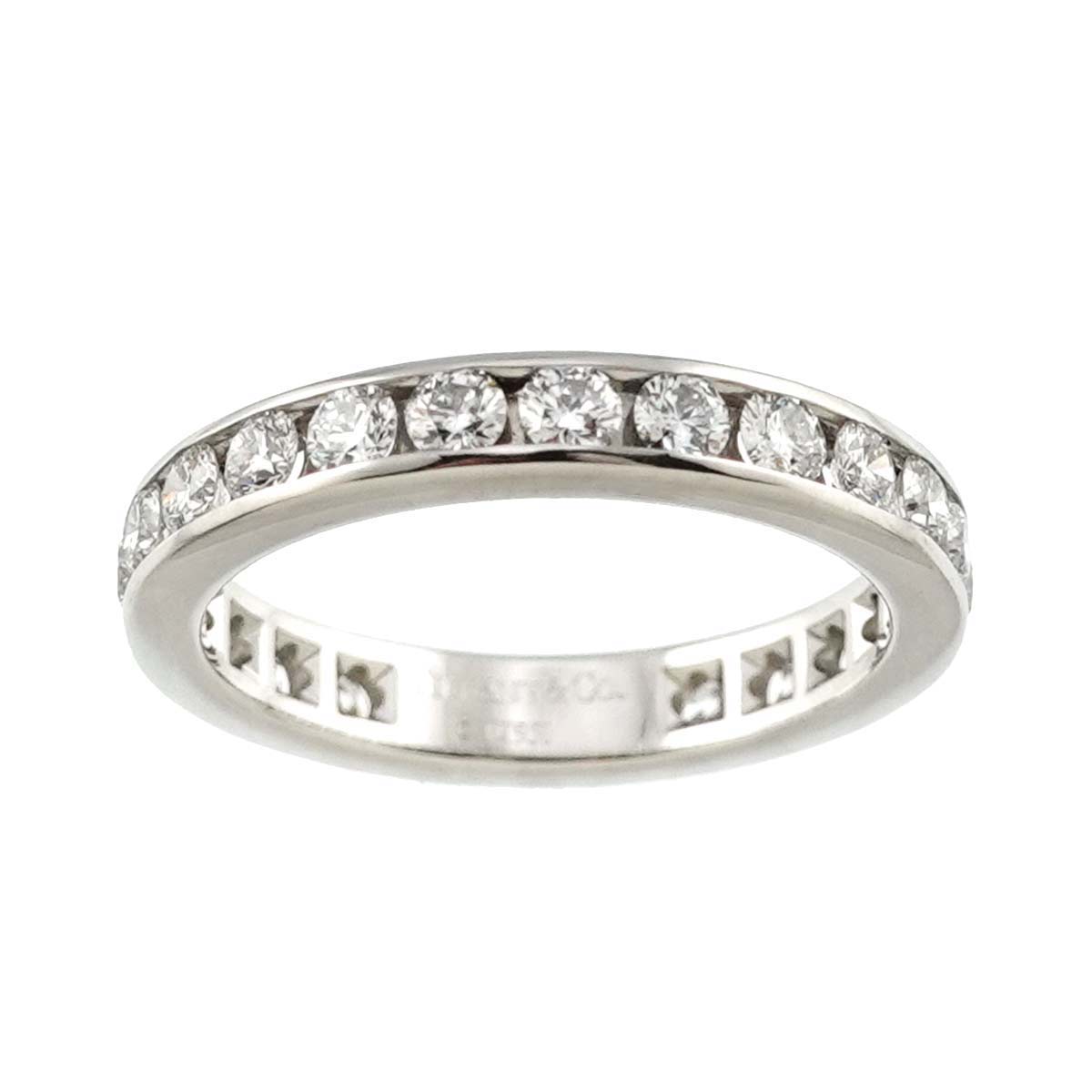 Full Diamond Ring Platinum Size4.5(US)