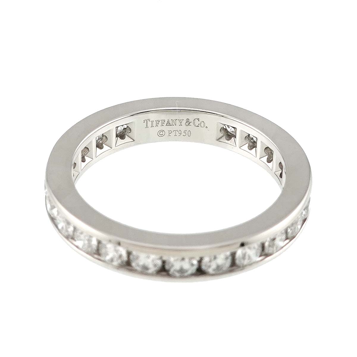 Full Diamond Ring Platinum Size4.5(US)