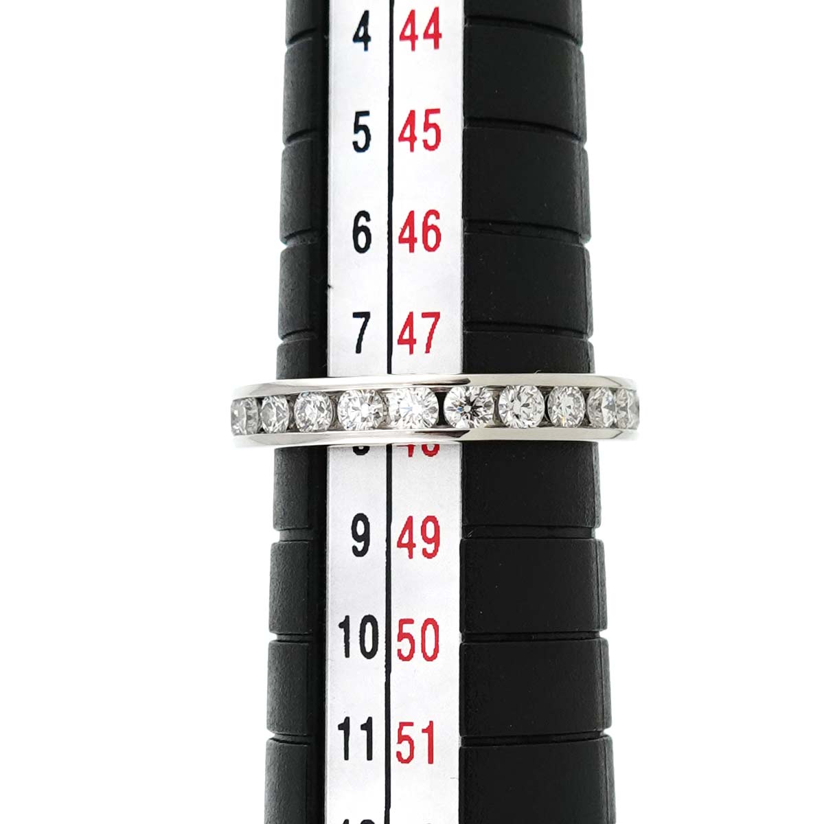 Full Diamond Ring Platinum Size4.5(US)