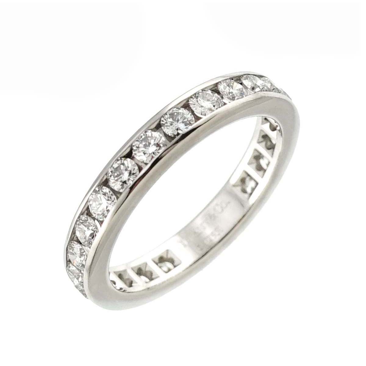 Full Diamond Ring Platinum Size4.5(US)