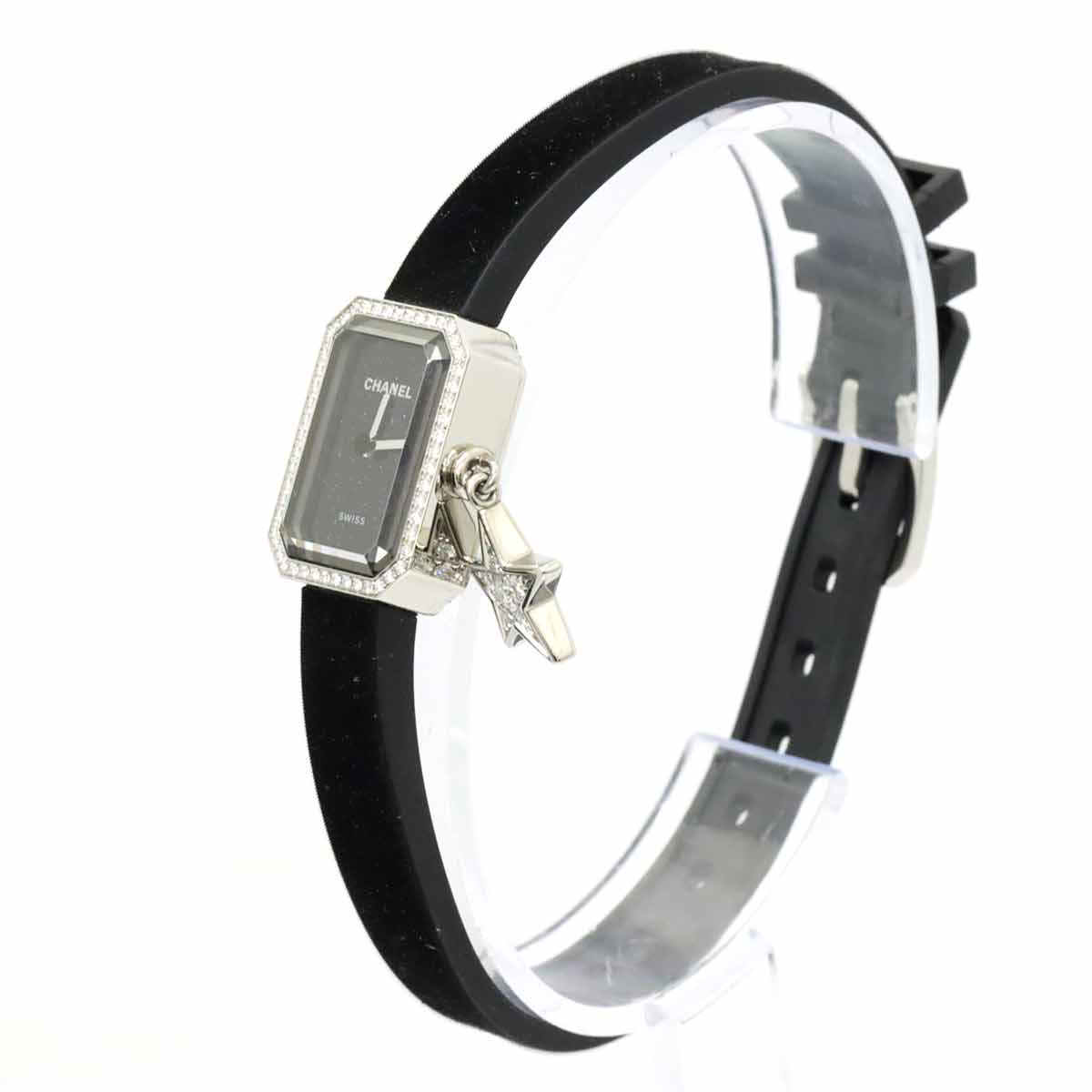 Premiere Lucky Star H7943 Bezel Diamond Quartz Black Dial