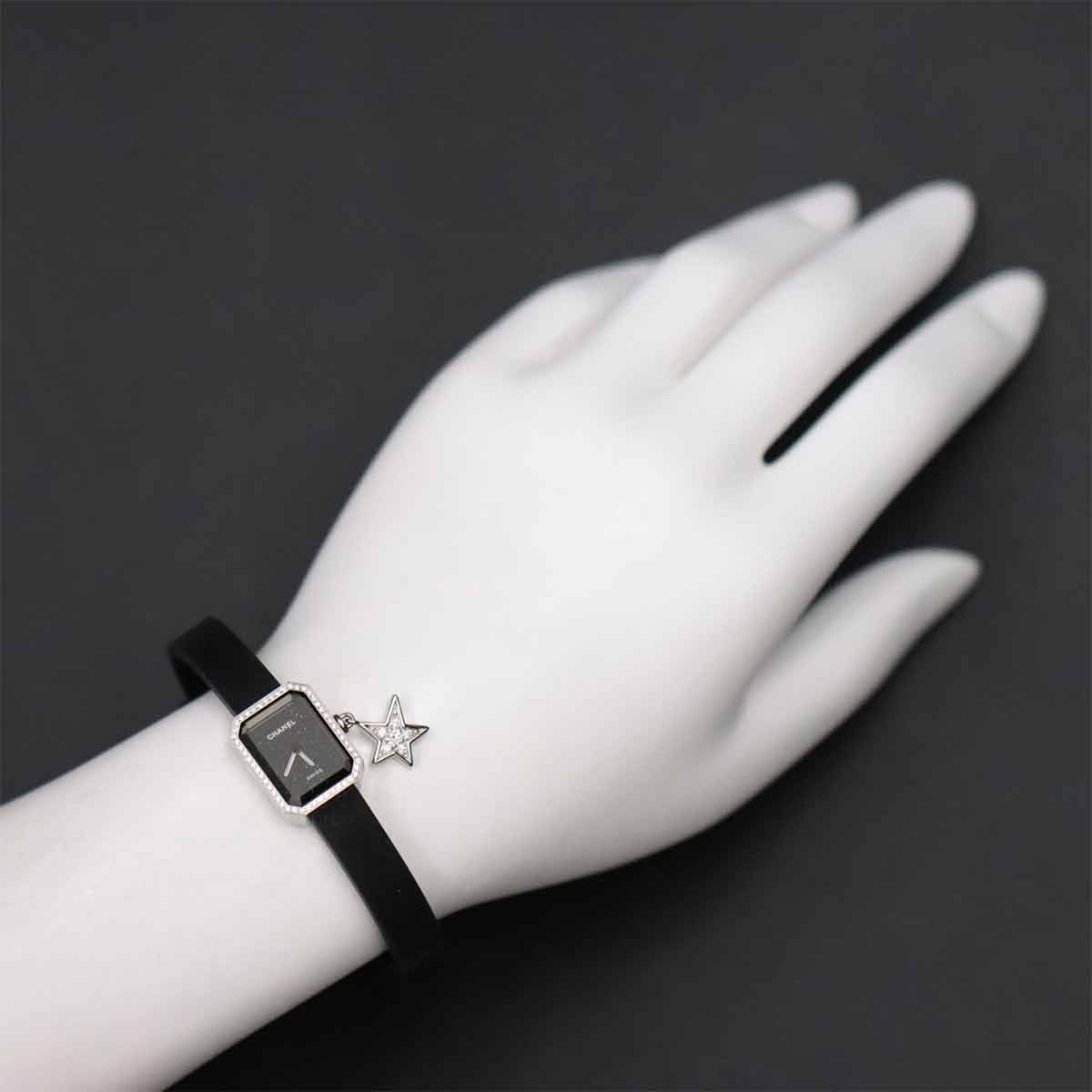 Premiere Lucky Star H7943 Bezel Diamond Quartz Black Dial