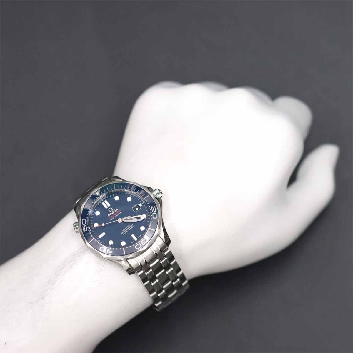 Seamaster 212 30 41 20 03 001 Co-Axial Date Blue Dial Mens