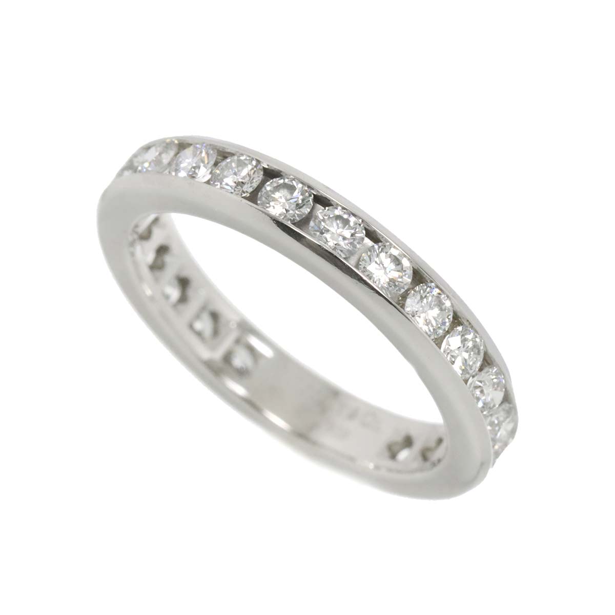 Full Diamond Ring Platinum Size4-4.5(US)
