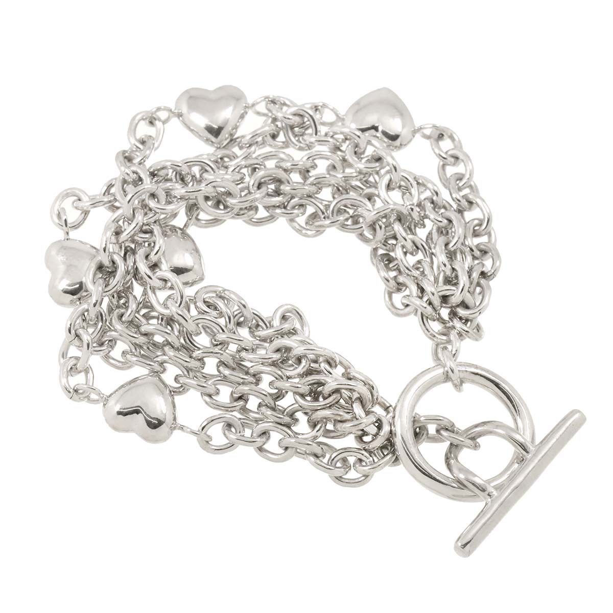 Chain Heart Bracelet SV 925 Silver