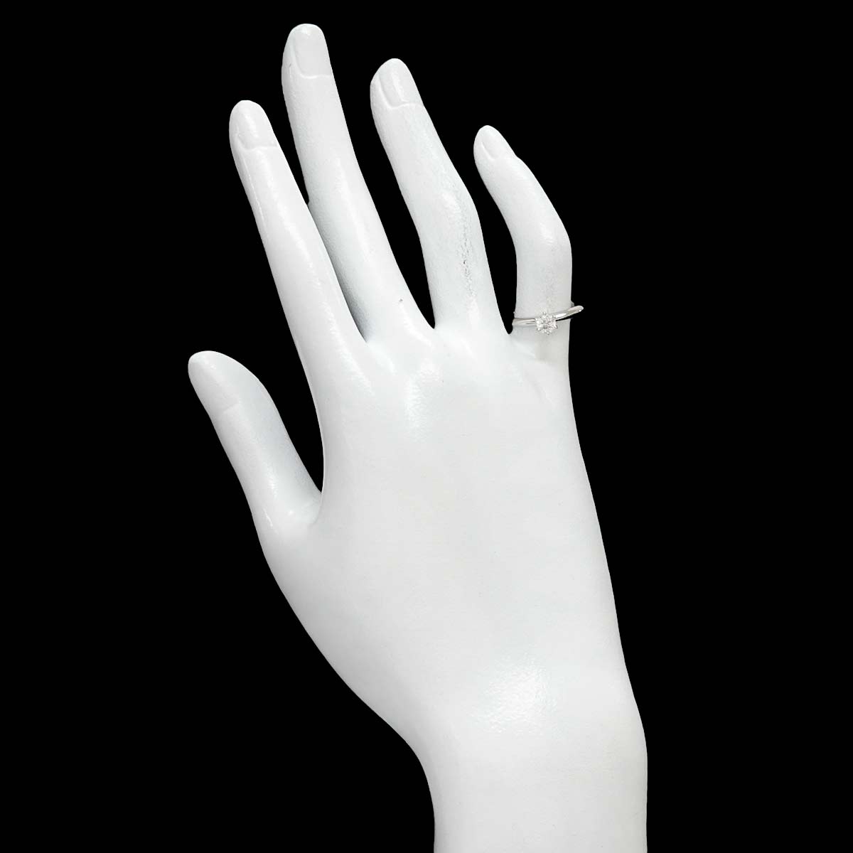 Diamond 0.27ct Ring Platinum Size4.5(US)