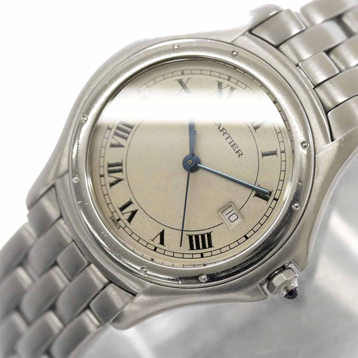 Panthere Cougar W35002F5 Date Quartz Cream Dial Boys