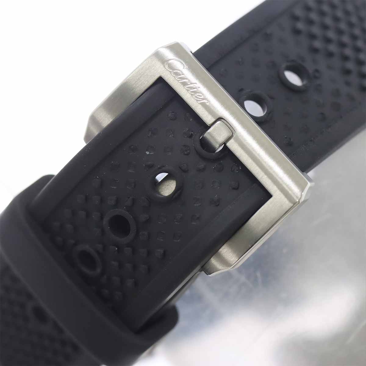 Caliber de cartier diver W7100055 Black Dial 750 PG Mens
