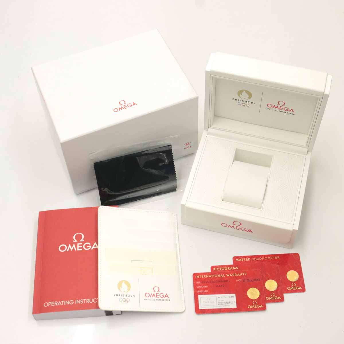 Seamaster Paris 2024 522 21 42 20 04 001 K18YG White Dial