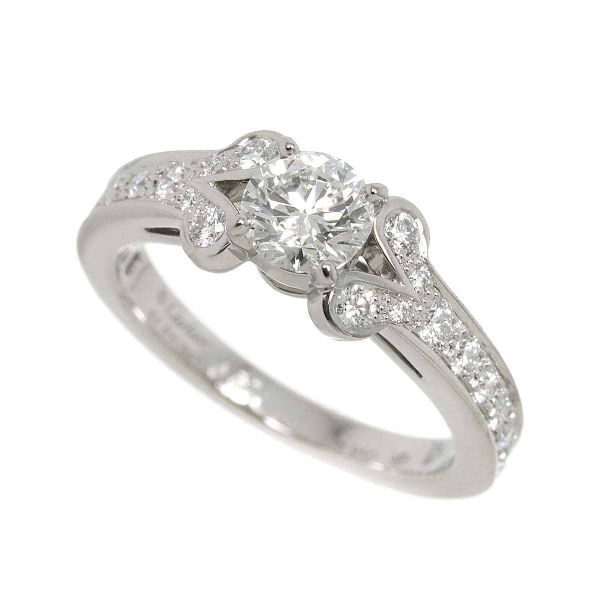 Cartier Ballerine Diamond 0.60ct G/VVS2/3EX Ring Pt Size51 5.5-5.75(US)